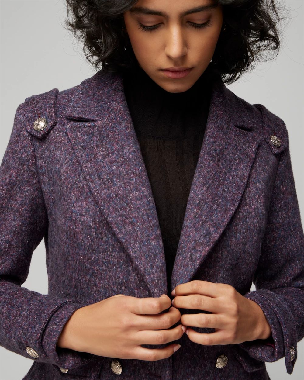 Purple peacoat discount